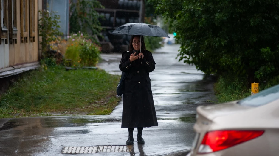 Как осенний дождь взбудоражил Барнаул 12.09.2022.