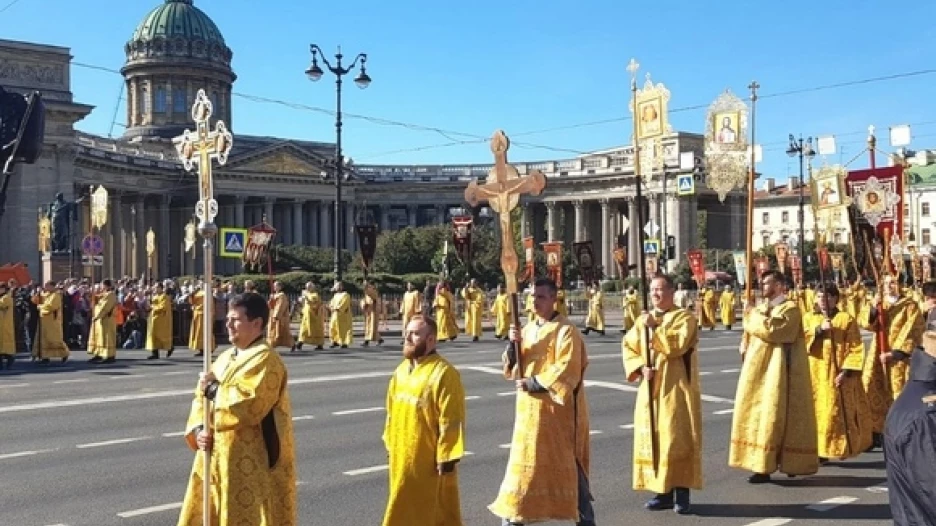 Крестный ход, Санкт-Петербург.