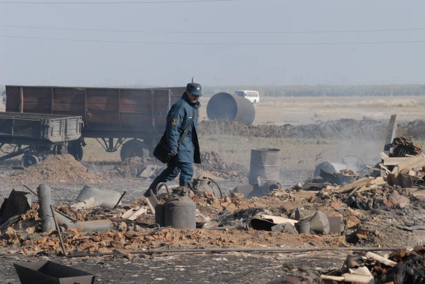 Пожар в Николаевке 2010.