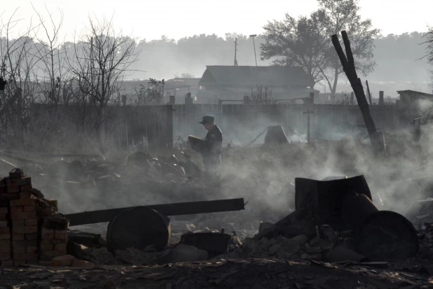 Пожар в Николаевке 2010.