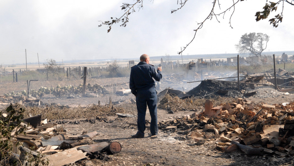 Пожар в Николаевке 2010.