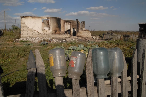 Пожар в Николаевке 2010.