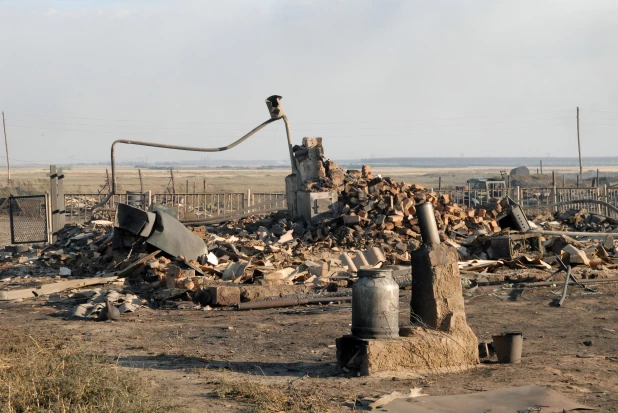 Пожар в Николаевке 2010.