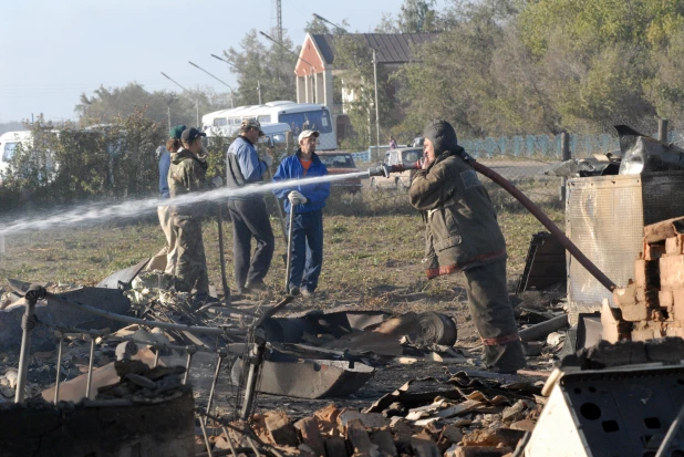 Пожар в Николаевке 2010.