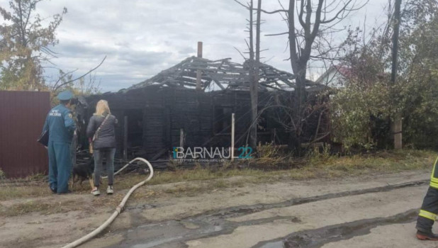Женщина подожгла дом в Барнауле. 