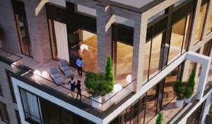 Верхние этажи с террасами. Визуализация проекта нового дома на ул. Молодежной, 21-а, Барнаул.