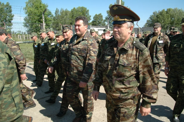 Военные сборы в Алейске, 15 июля 2005 год.