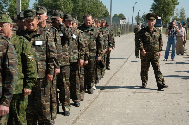 Военные сборы в Алейске, 15 июля 2005 год.