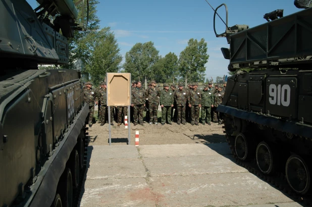 Военные сборы в Алейске, 15 июля 2005 год.