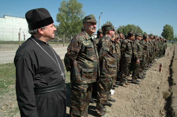 Военные сборы в Алейске, 15 июля 2005 год.