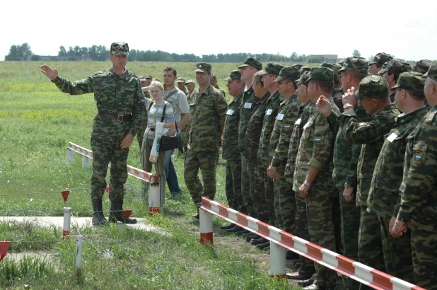 Военные сборы в Алейске, 15 июля 2005 год.