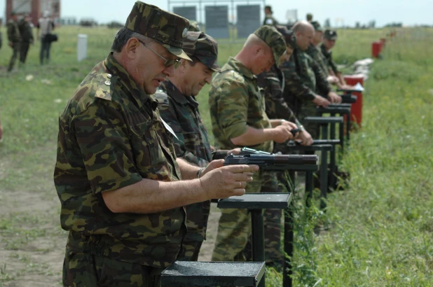 Военные сборы в Алейске, 15 июля 2005 год.