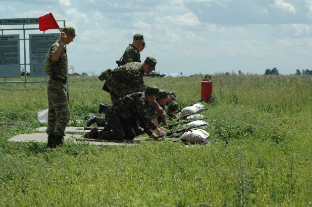 Военные сборы в Алейске, 15 июля 2005 год.