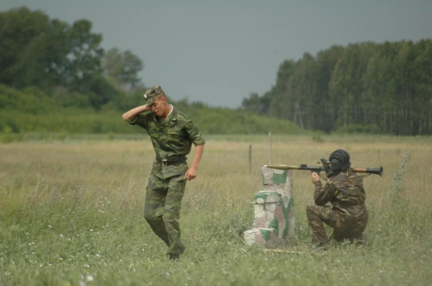 Военные сборы в Алейске, 15 июля 2005 год.