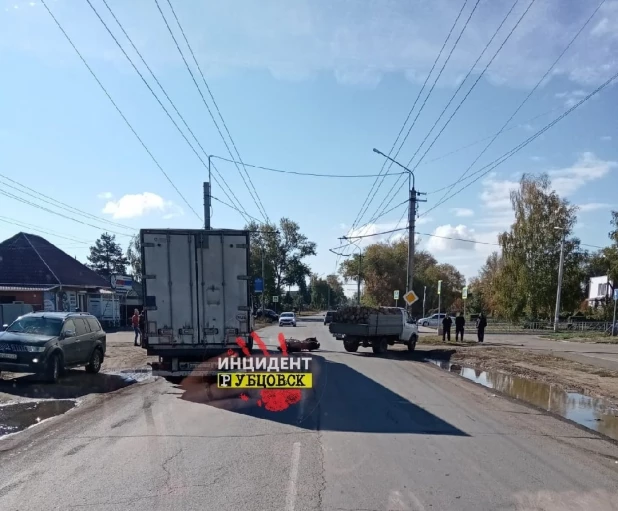 Мотоциклист столкнулся с «Газелью» на Алтае 02.10.2022.