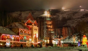 Горнолыжный курорт "Абзаково" в Башкирии.