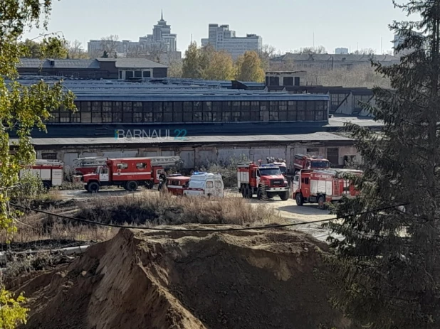 Пожар на "Меланжисте Алтая".