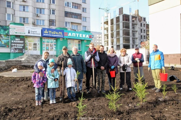 Елочки на месте байка.