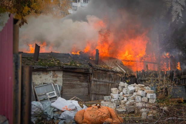 Пожар в частном доме. 