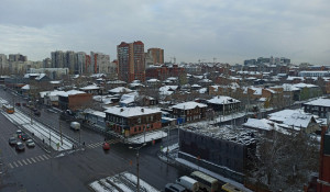 Снег выпал в Барнауле и Алтайском крае 24.10.2022.