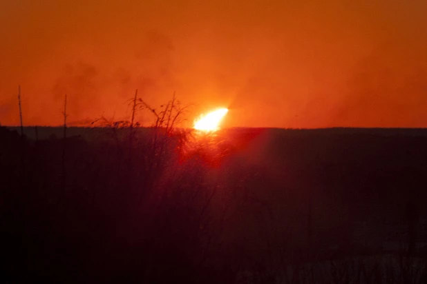 Солнечное затмение в Барнауле 2022.