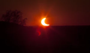 Солнечное затмение в Барнауле 2022.