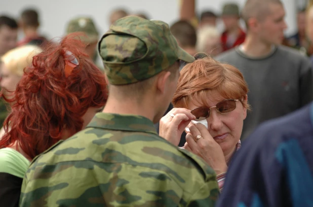 Призыв срочников. Фоторепортаж из прошлого.