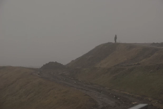 Барнаул накрыл туман. Ноябрь, 2017.