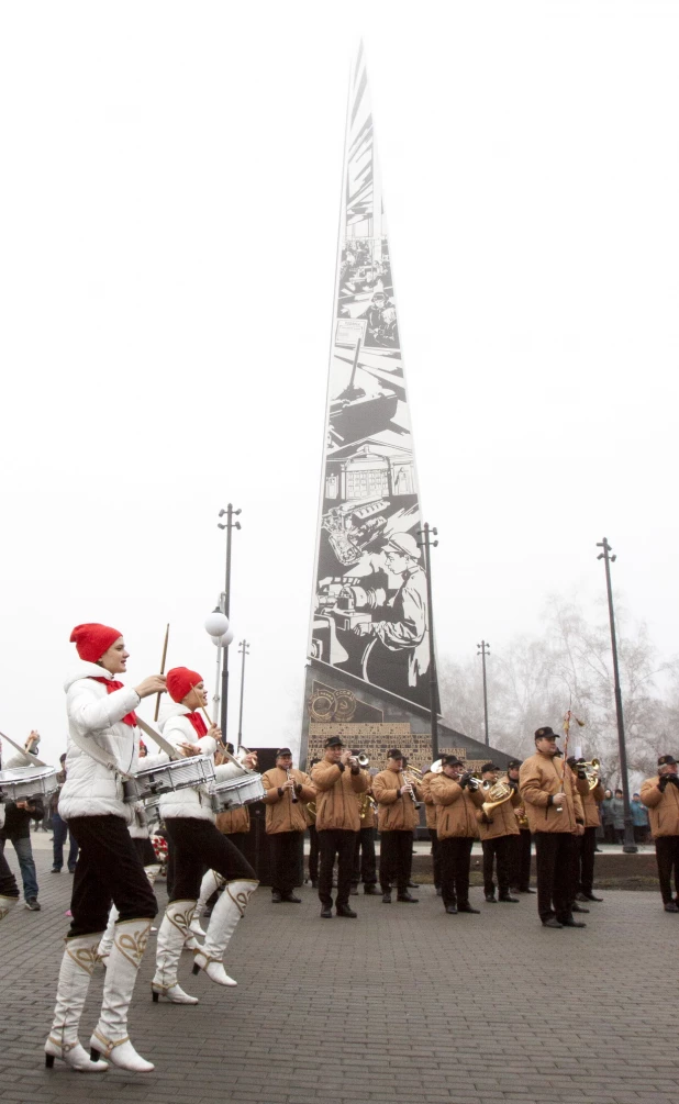 Открытие стелы "Город трудовой доблести".