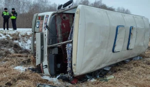 ДТП с пассажирским автобусом в Татарском районе 