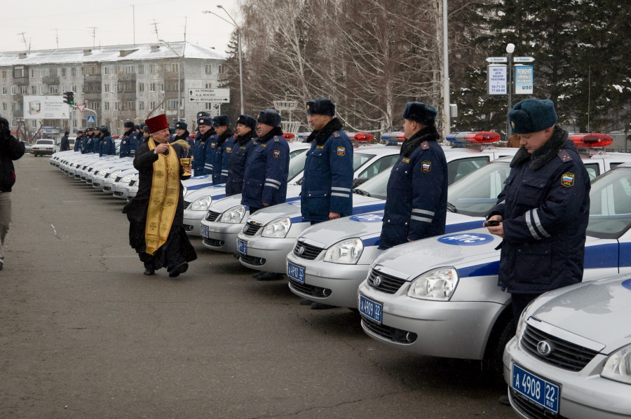 День милиции в Барнауле 10.11.2008.