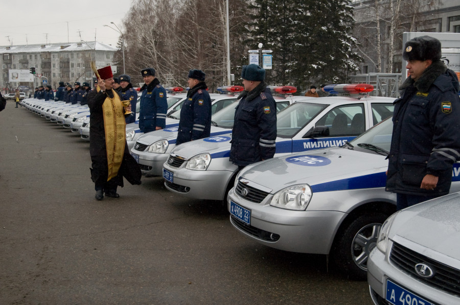 День милиции в Барнауле 10.11.2008.