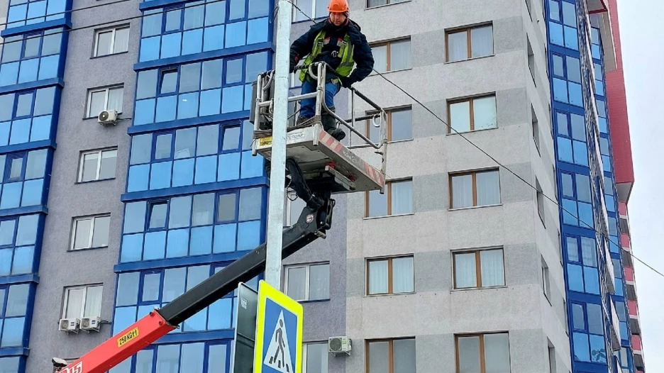 Новые светофоры на пересечении пр. Красноармейского и ул. Никитина. 