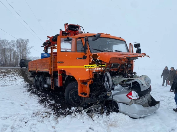 Авария на трассе Бийск-Барнаул