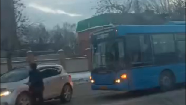 ДТП с автобусом в Барнауле. 