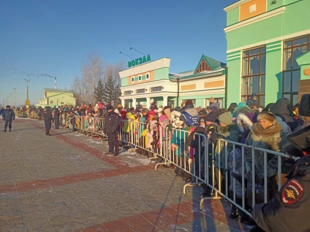 Поезд Деда Мороза побывал в Славгороде 26.11.2022.