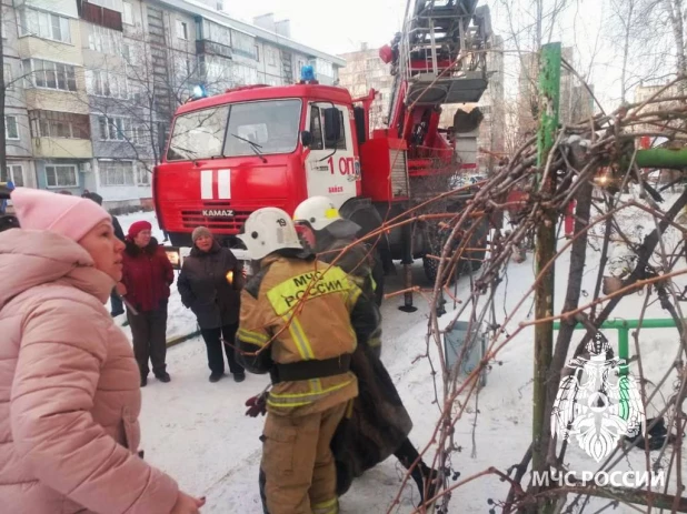 Пожар в Бийске