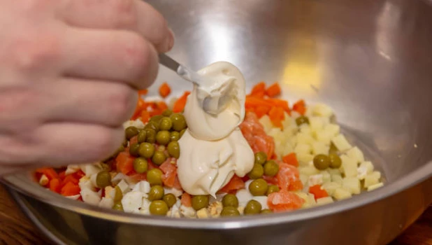 Салат Оливье.