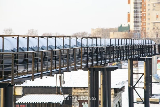 Реконструкция моста на Новом рынке в Барнауле.