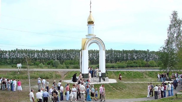 Часовня на месте гибели Михаила Евдокимова.