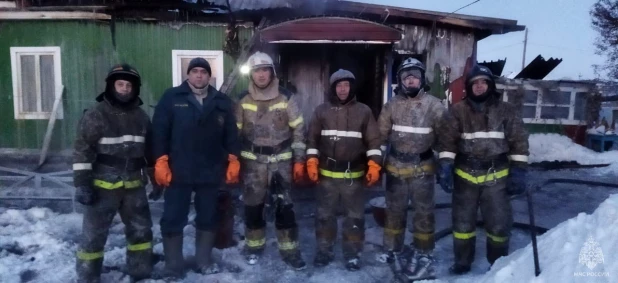 Пожар в Шипуновском районе 