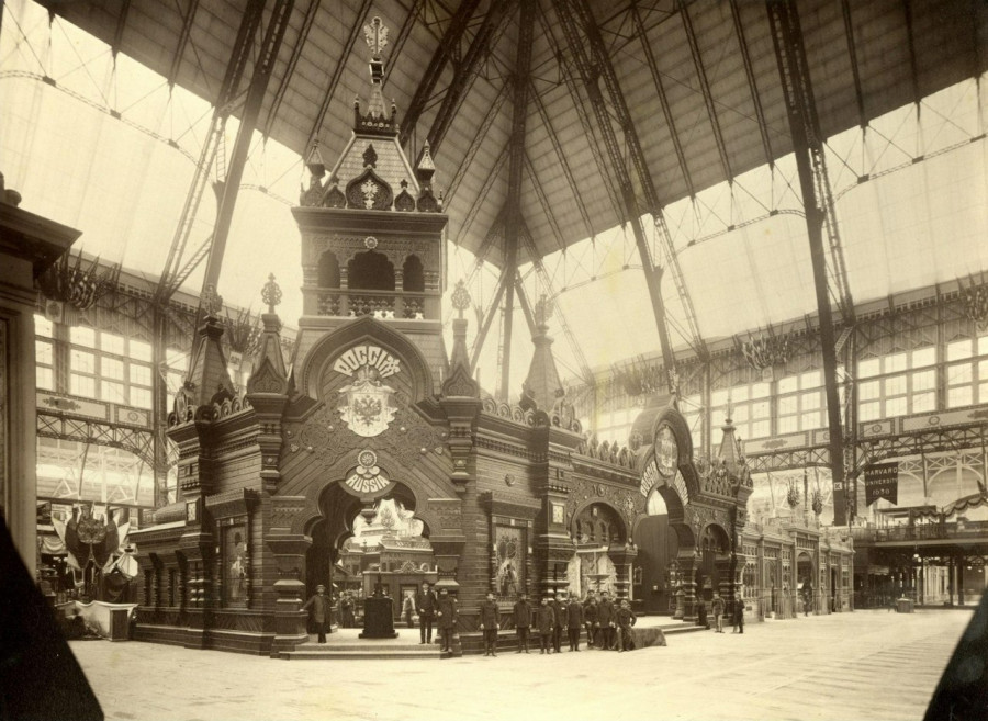 Русский павильон на выставке в Чикаго, 1893 года.
