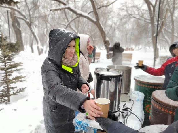 Открытие новогодней аллеи в "Изумрудном" парке. 