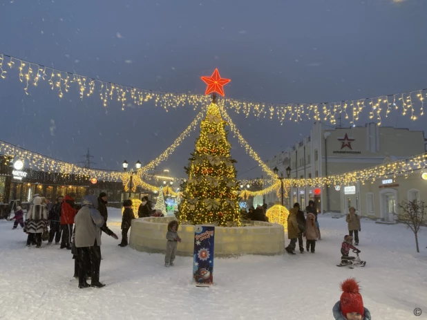 Новогодний городок на ул. Мало-Тобольская