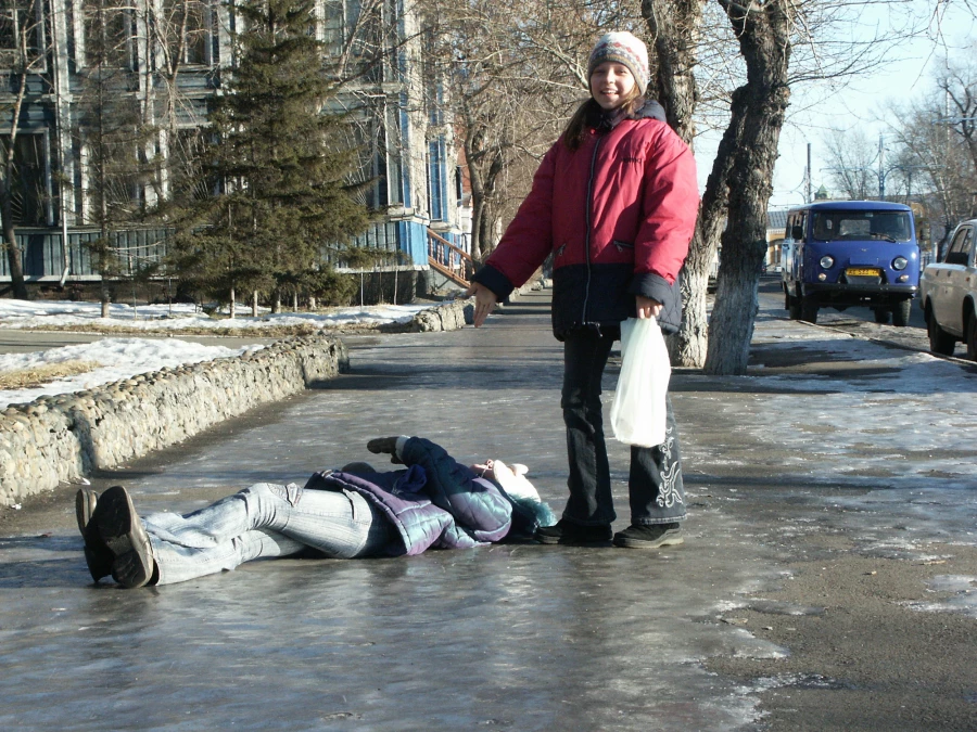 Зимние забавы барнаульцев. 2010 год.