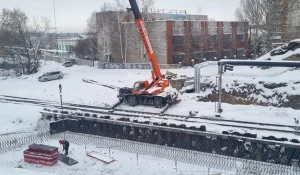 Строительство моста на проспекте Ленина 