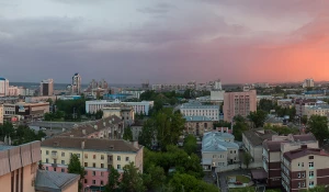 Жилые дома в Барнауле, центр Барнаула.