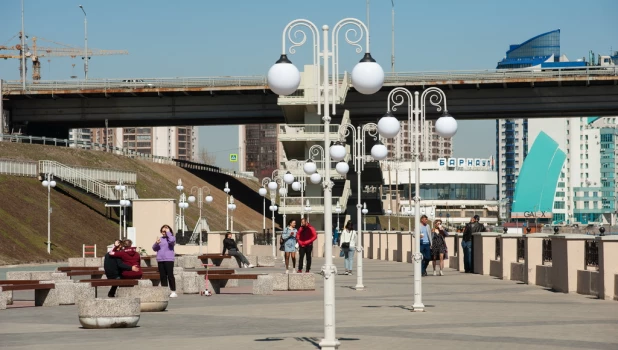 Набережная Оби, Обь, Барнаул.