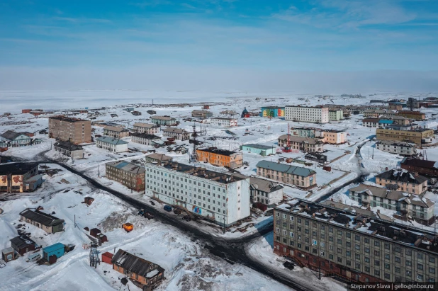 Диксон, самый северный поселок России.