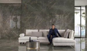 Керамогранит серии Marvel X (Марвел Х) в интерьерах.